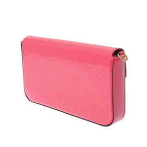 Louis Vuitton Patent Vernis Bag Clutch Bag Shoulder Pink Pochette Felicie